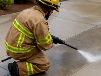 The Firefighter’s Approach to a Concrete Wash: Why Safety and Precision Transform Your Driveways, Walkways, and Patios